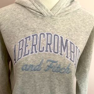 Abercrombie Kids embroidered logo popover hooded sweatshirt